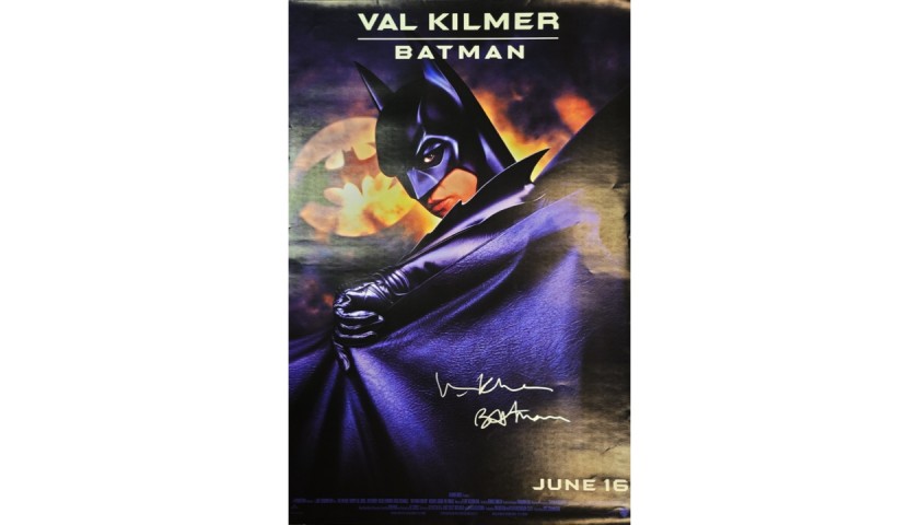 Val Kilmer Signed “Batman” Movie Poster