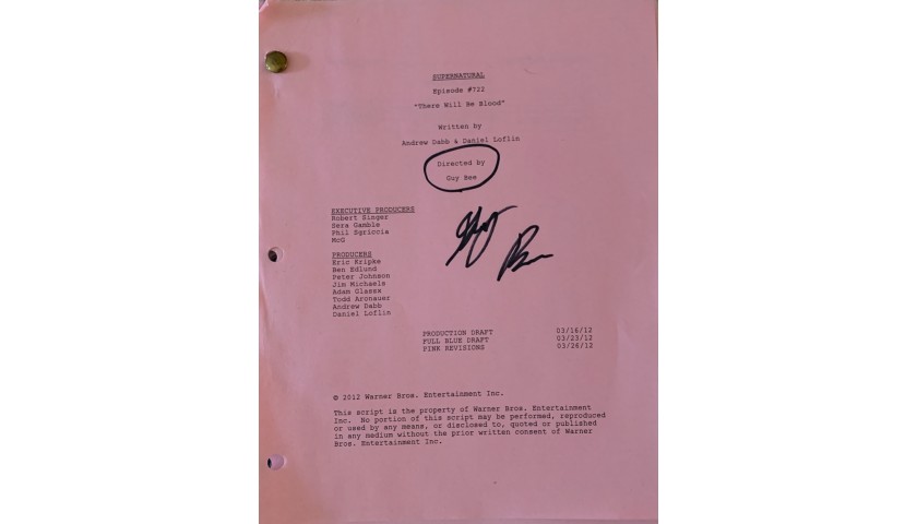 Supernatural Signed Script