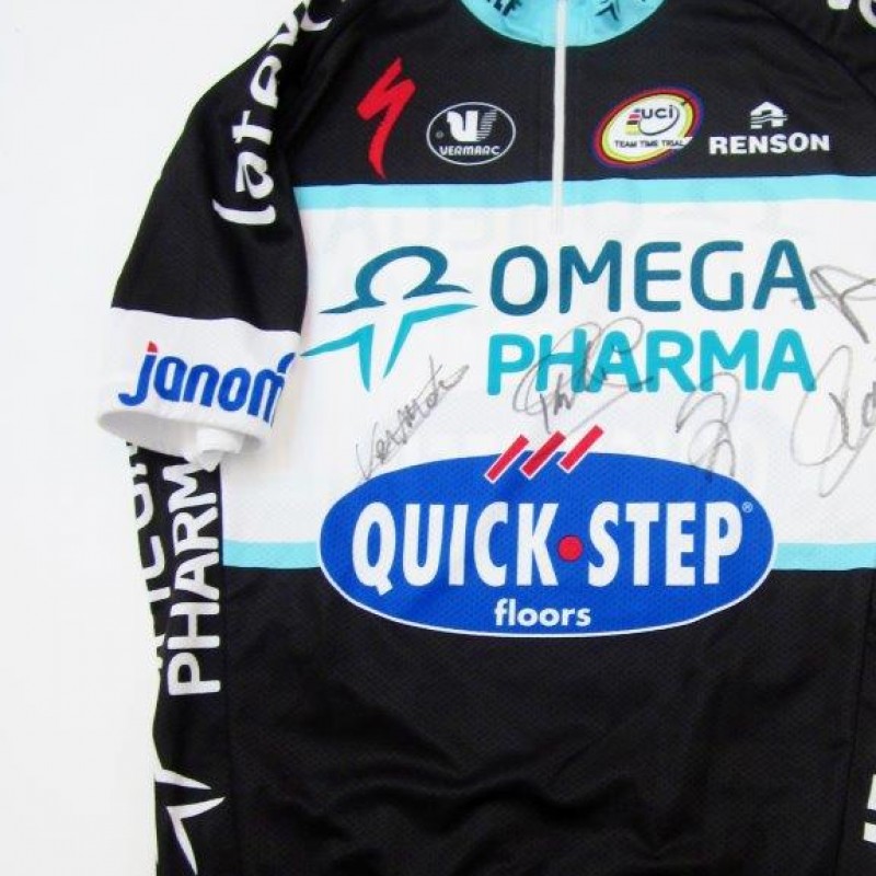 Maglia Omega Pharma/QuickStep Cycling Team del Giro d'Italia, firmata dalla squadra