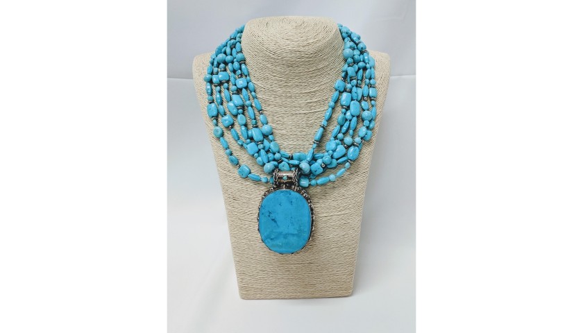 Turquoise Pendant Necklace from Jennifer Lynn Jewelry Design