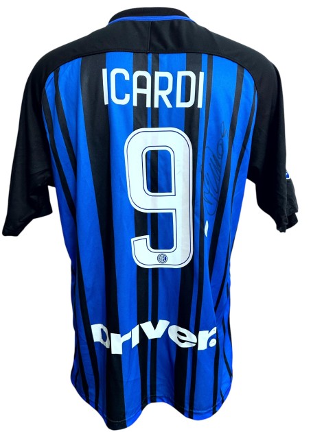 Icardi's Inter Signed Replica Shirt, 2017/18
