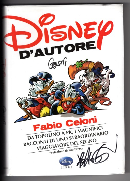 Libro "Disney d'Autore" autografato da Fabio Celoni