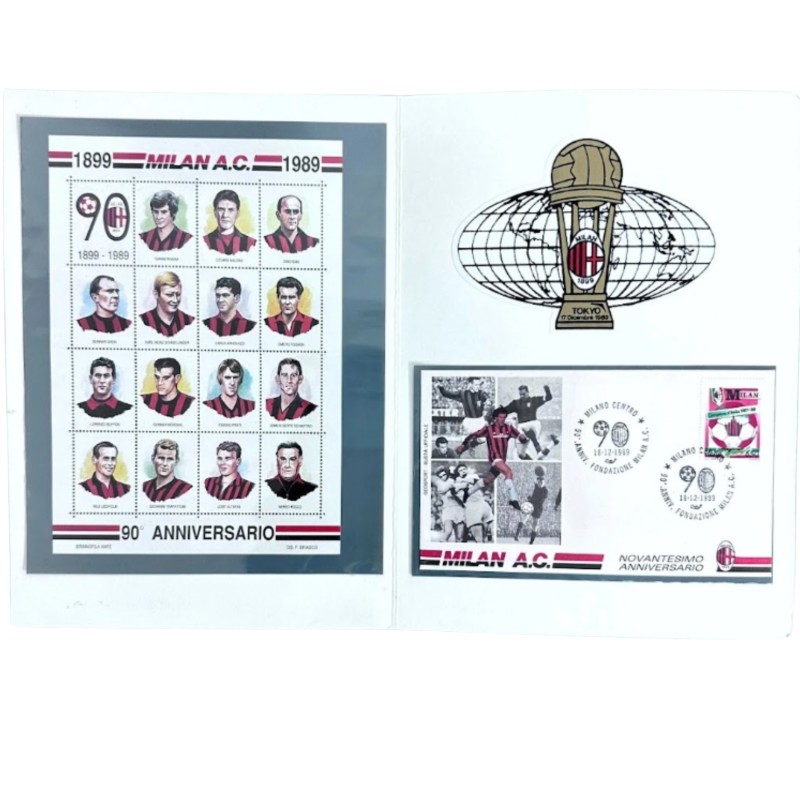 Milan's 90th Anniversary Official Stamp