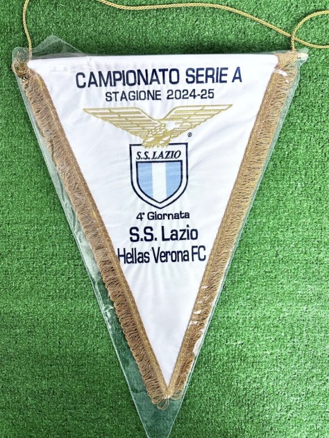 Lazio vs Verona Match-Issued Pennant, Serie A 2024