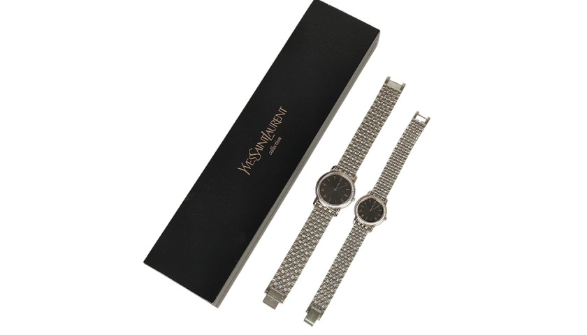Yves Saint Laurent His and Hers Pair of Watches