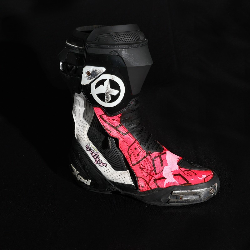 Alonso Lopez Signed Boot from the 2023 Moto2™ Championship