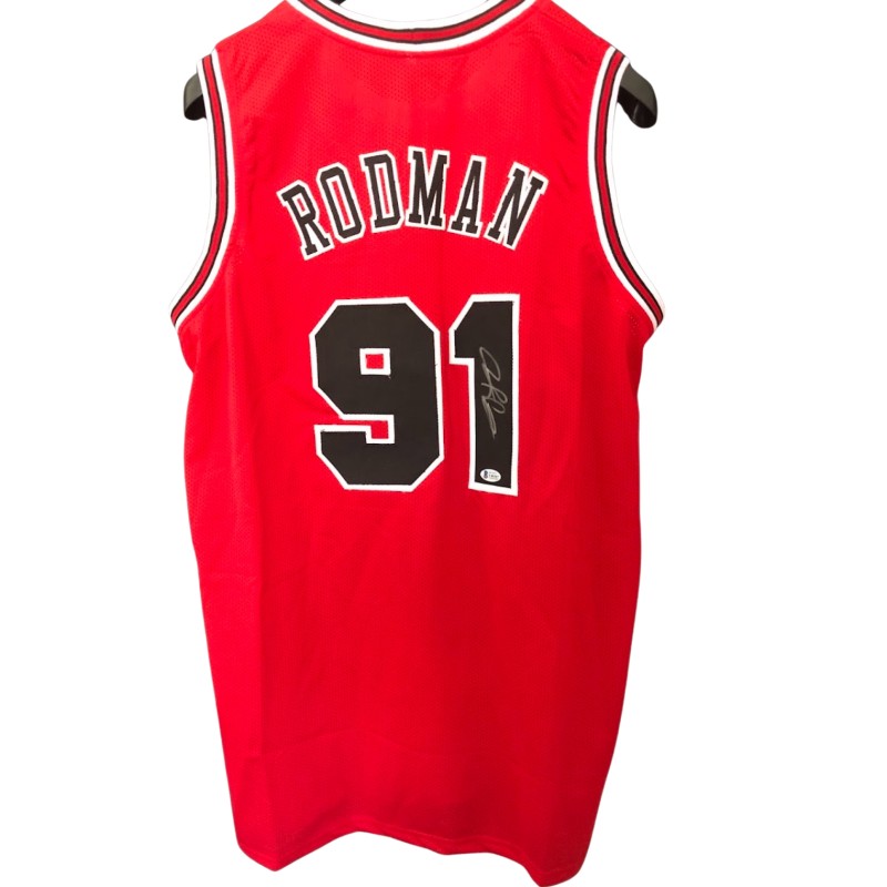 Rodman's Chicago Bulls Signed Replica Jersey