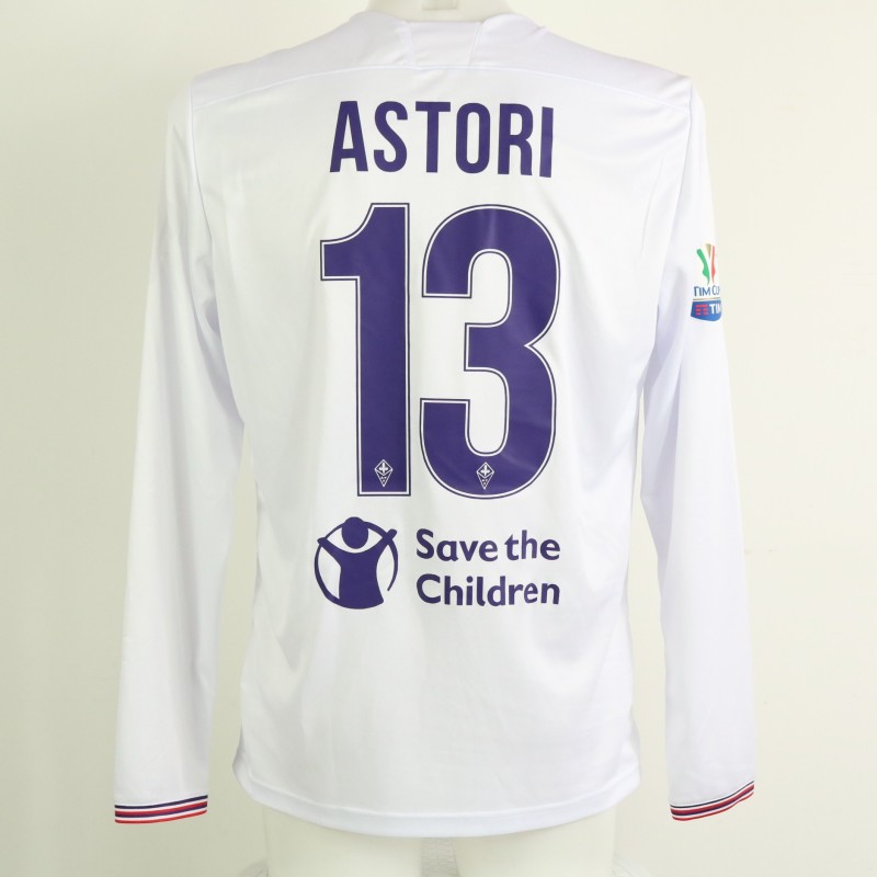 Astori's Fiorentina Match Shirt, TIM Cup 2017/18