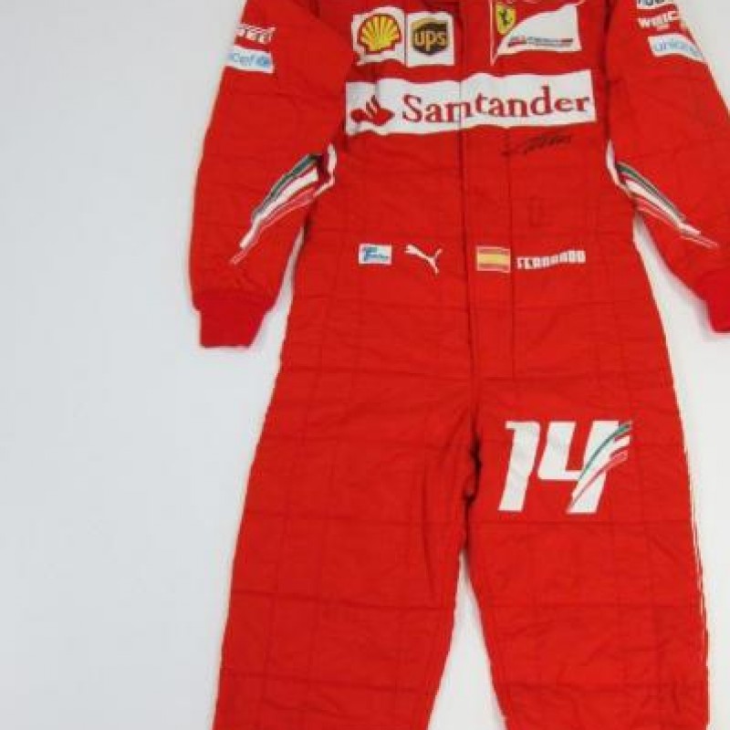 Alonso's signed Ferrari racing suit from the Australian GP 