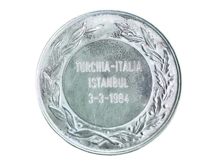 Medaglia Ufficiale FIGC Turchia vs Italia, 1984