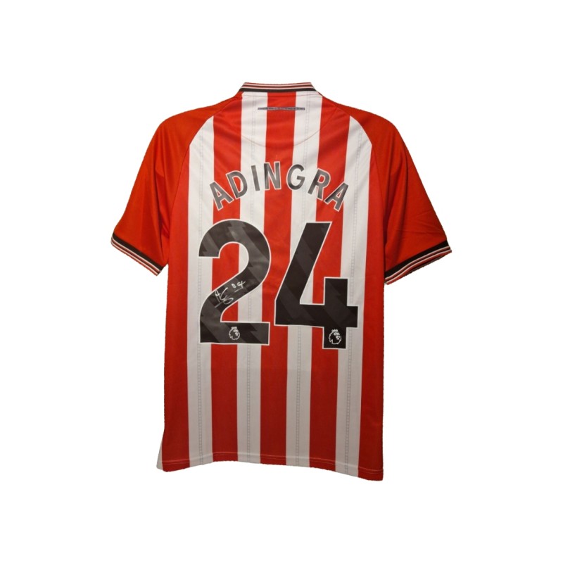 Simon Adingra Signed Sunderland 2025-26 Home Football Shirt 