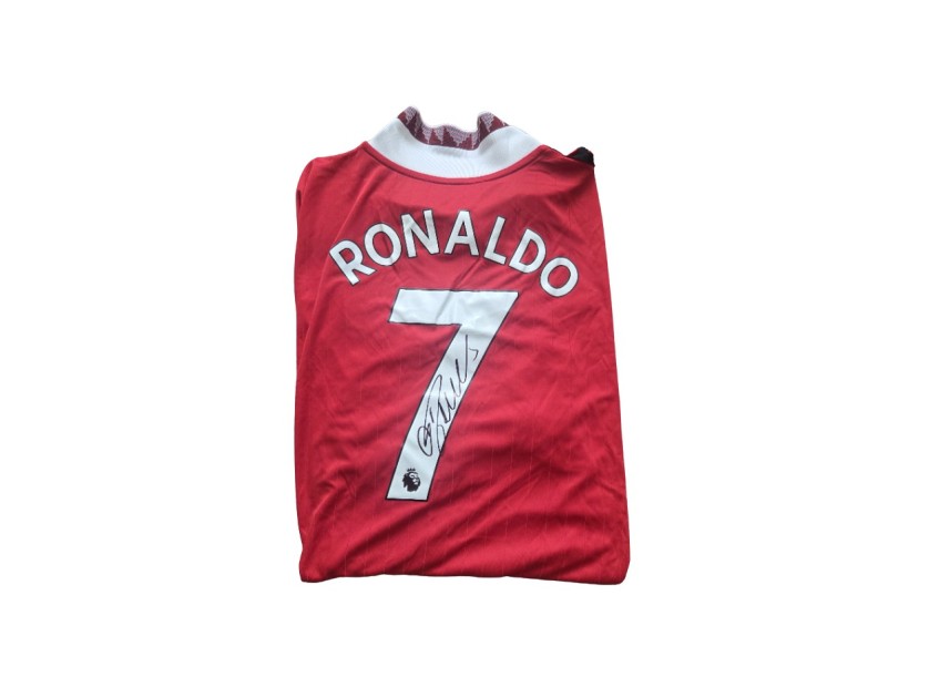 Cristiano Ronaldo's Manchester United 2022/23 Signed Official Home Shirt