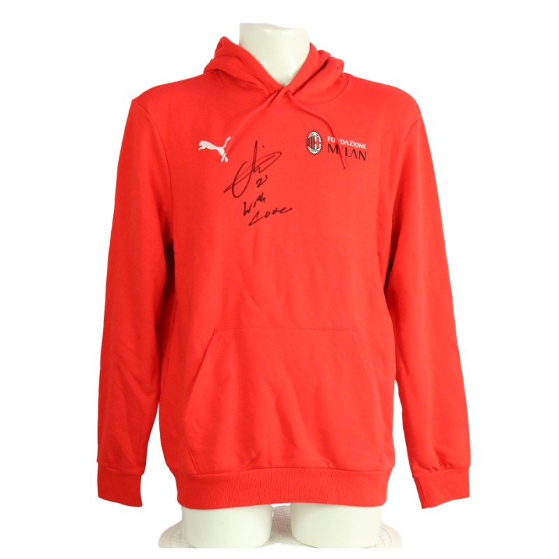 Milan Foundation sweatshirt autographed by Samuel Chukwueze