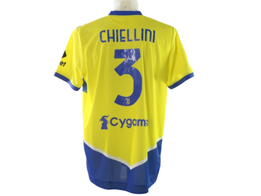 R - Chiellini's Juventus Match-Issued Shirt, 2021/22