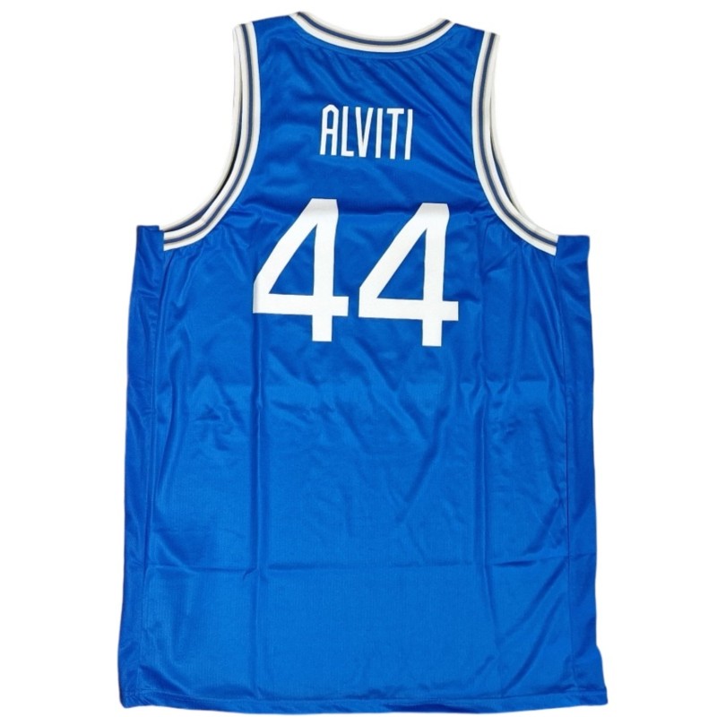 Davide Alviti's Italia Basket Match-Issued Jersey