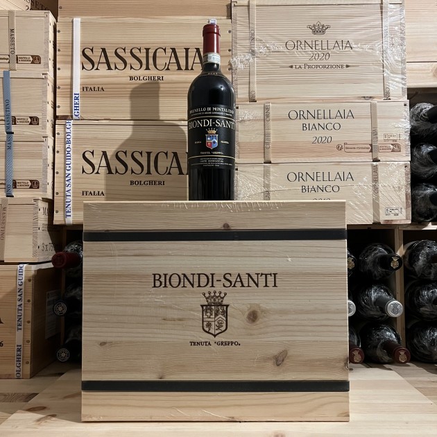 Brunello di Montalcino Tenuta Greppo 2018 Biondi Santi - Wooden Case Six Bottles