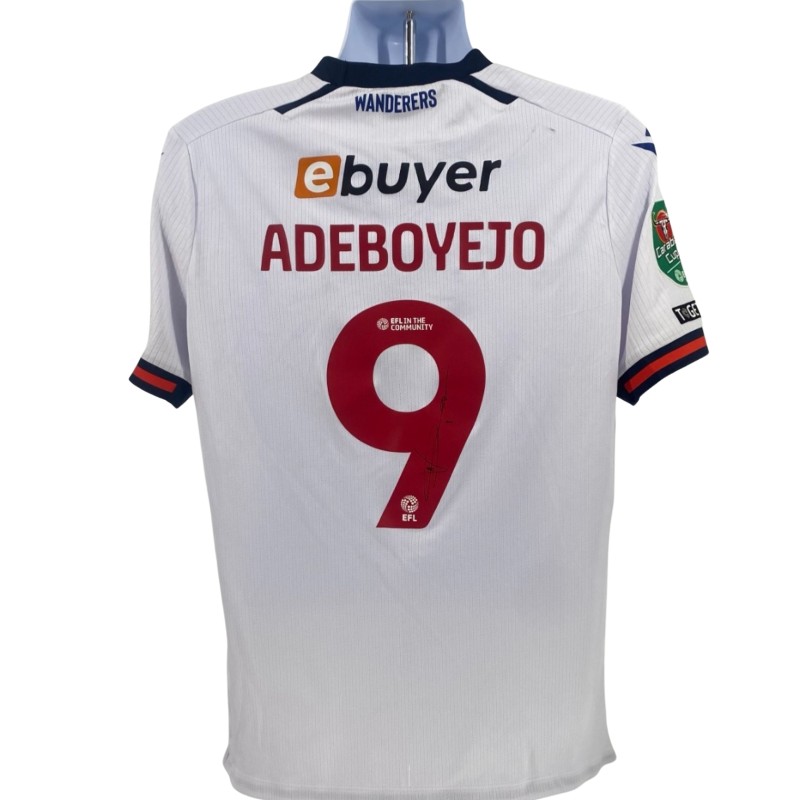 La maglia del Bolton Wanderers firmata da Victor Adeboyejo