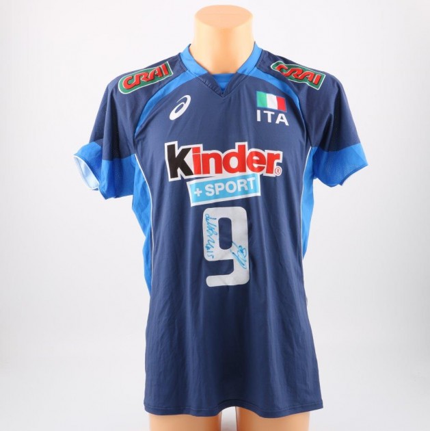 Zaytsev Italia volley match worn shirt, 2014 - signed