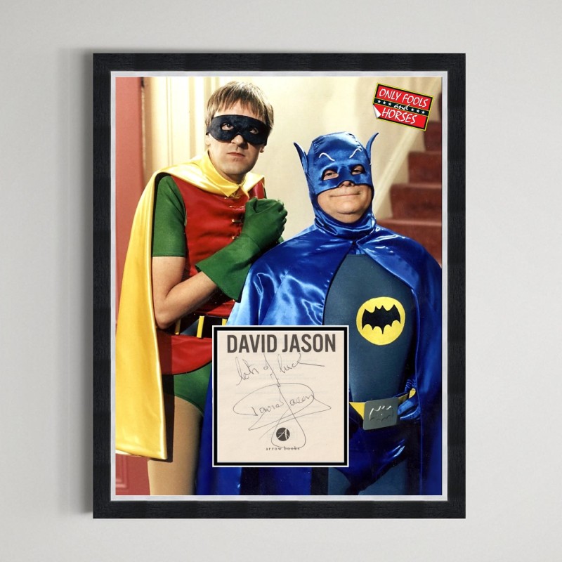 David Jason Signed Only Fools and Horses Display