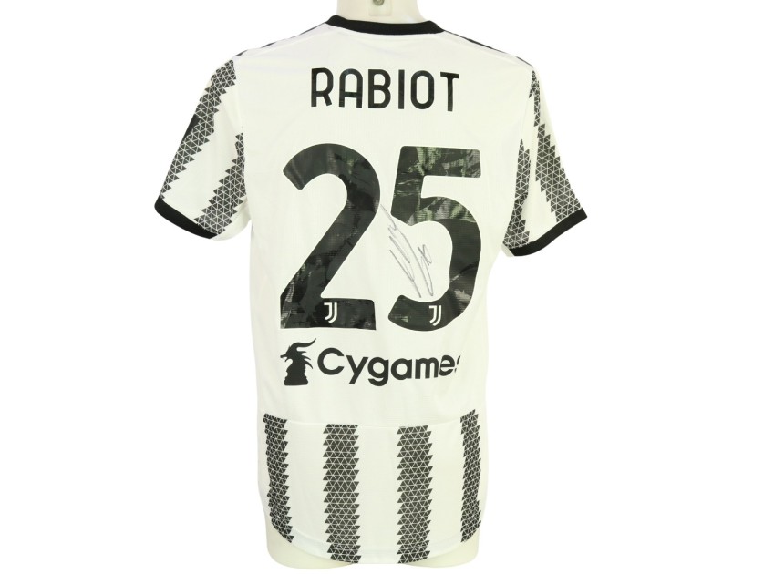 Rabiot's Juventus Signed Issued Shirt, 2022/23