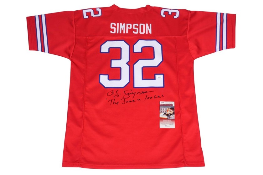 Maglia firmata da O. J. Simpson dei Buffalo Bills