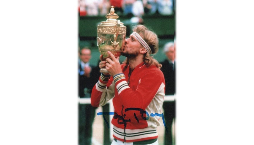 Photograph Signed by Tennis Legend Bjorn Borg