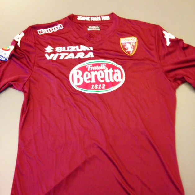 Quagliarella match issued shirt, Torino-Milan Serie A 2014/2015
