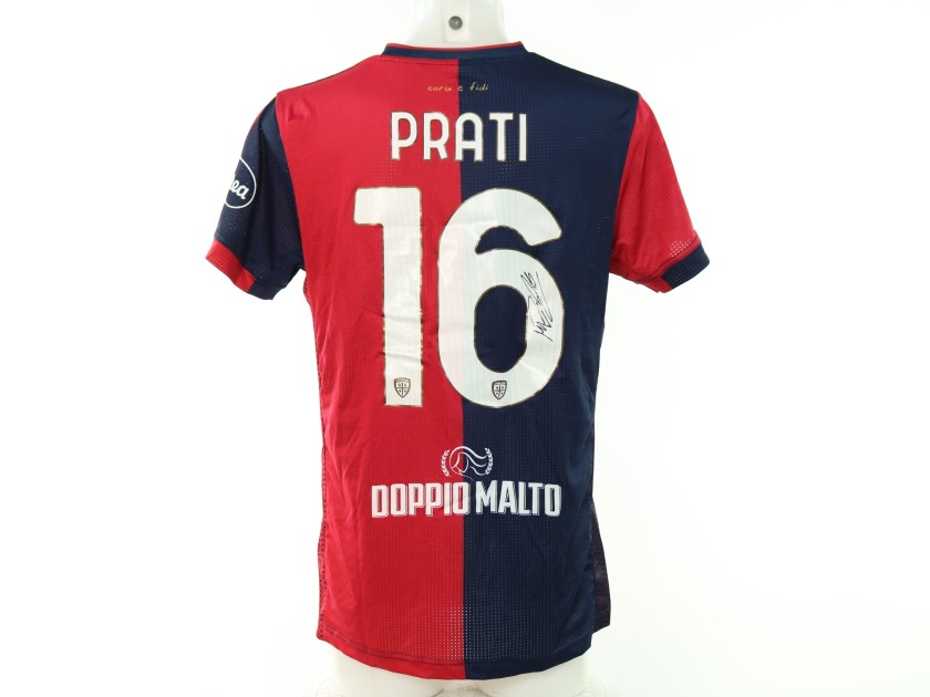 Maglia Prati Unwashed, Juventus vs Cagliari Coppa Italia 2024 - Autografata