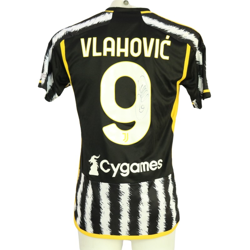 Vlahovic Official Juventus Signed Shirt, 2023/24 