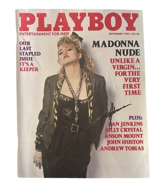 Madonna Signed Playboy Magazine