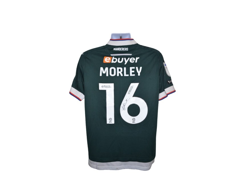 Maglia away indossata Aaron Morley Bolton Wanderers, vs Exeter City - Autografata