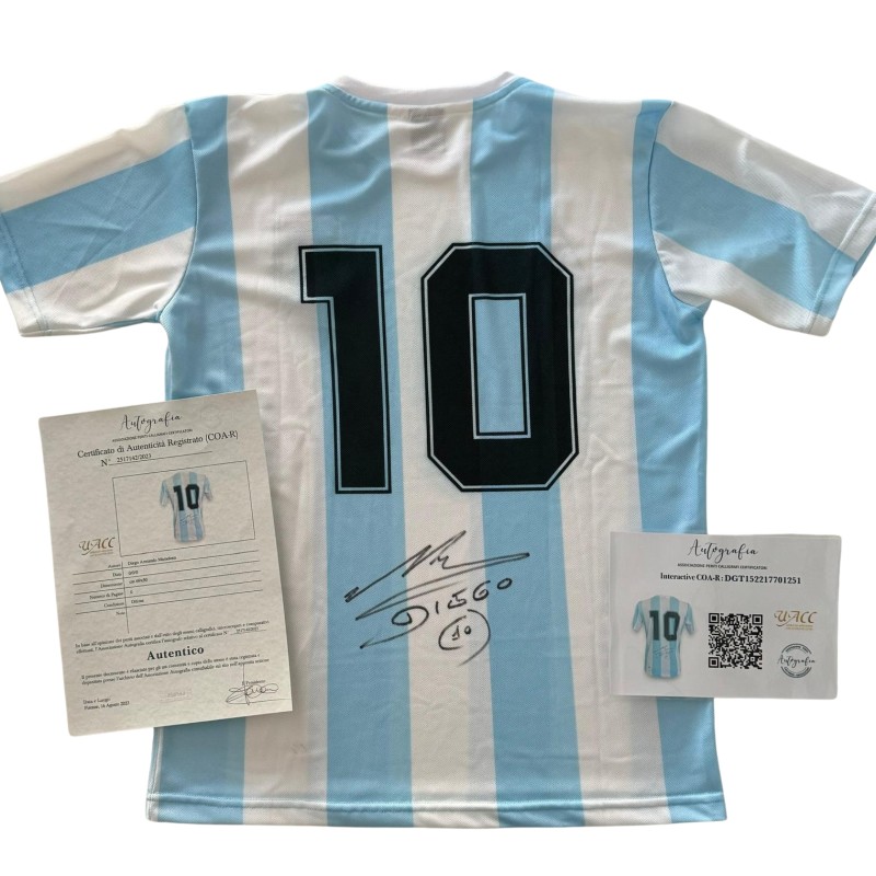 Maglia Replica Maradona Argentina, 1986 - Autografata