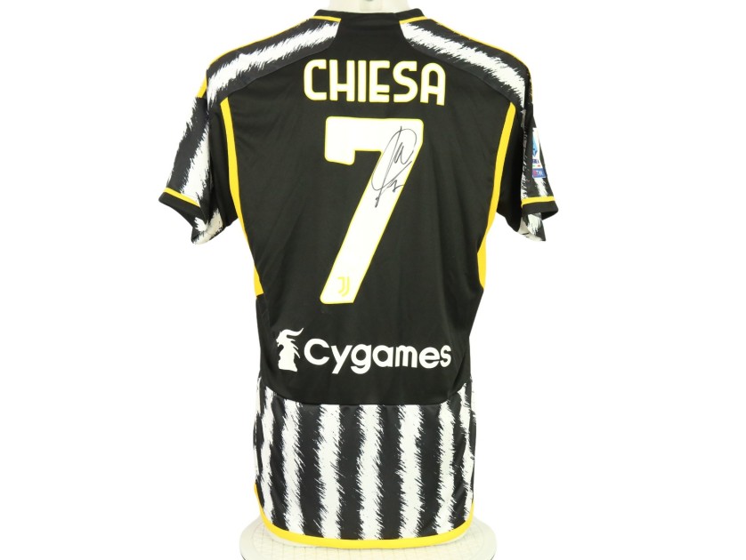 Chiesa Official Juventus Signed Shirt, 2023/24 