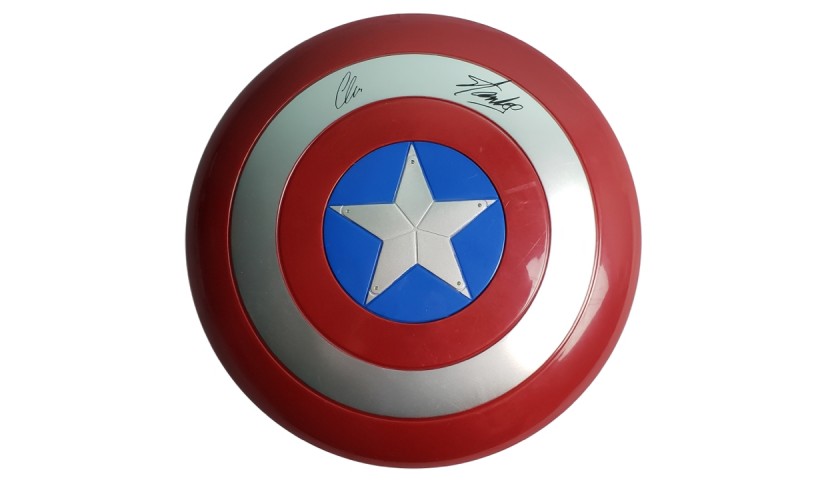 Stan Lee and Chris Evans Captain America Shield with Digital Autographs 