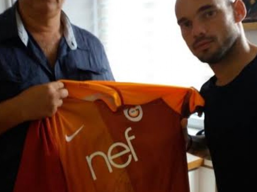 Wesley Sneijder Galatasaray signed shirt