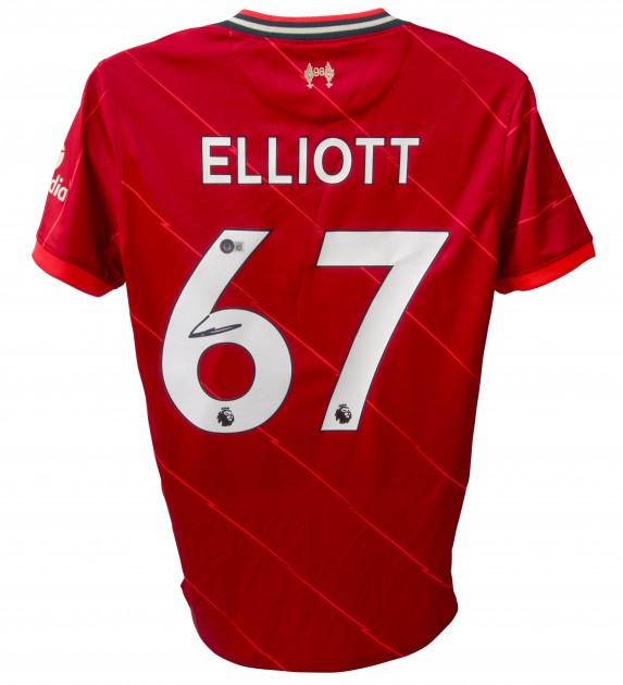 Harvey Elliot Signed 2021/22 Liverpool Home Shirt