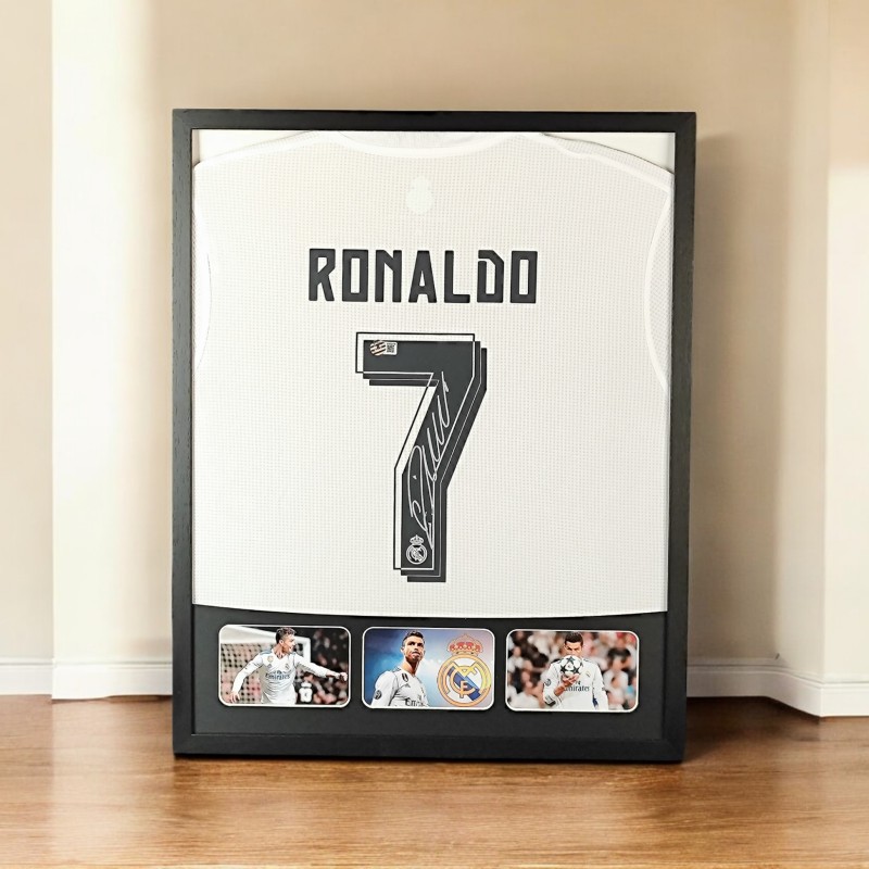 Cristiano Ronaldo's Real Madrid Signed and Framed Shirt