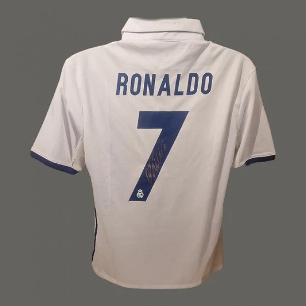 Ronaldo's Real Madrid Match Shirt, 2015/16 - CharityStars