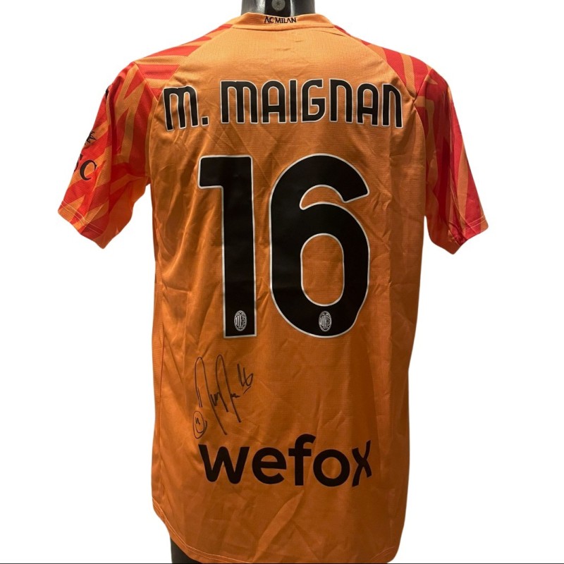 Maignan Replica Milan Shirt, 2023/24 - Signed with video evidence