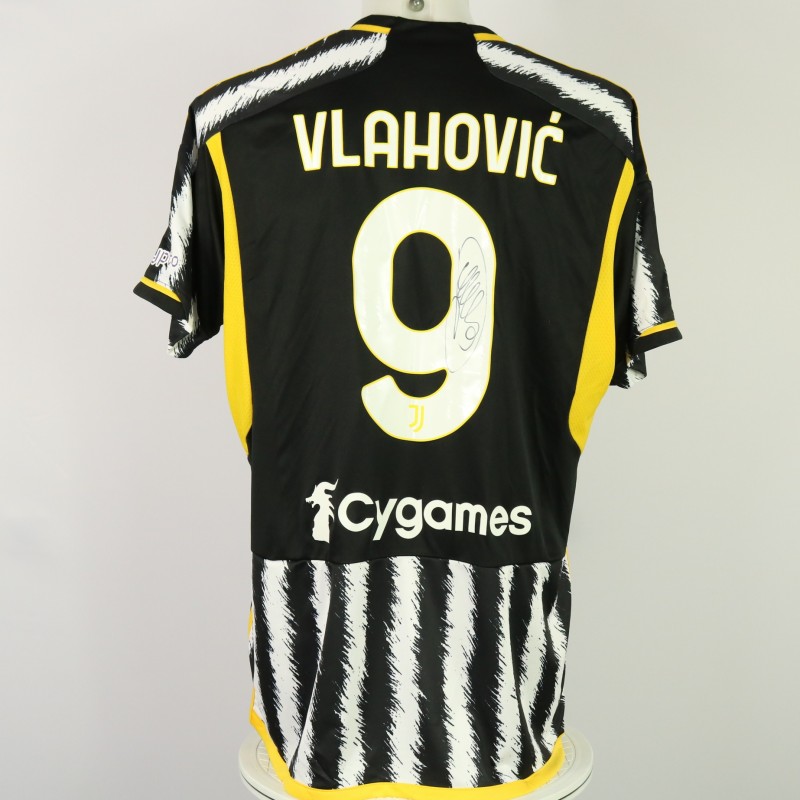 Vlahovic Official Juventus Signed Shirt, 2023/24 