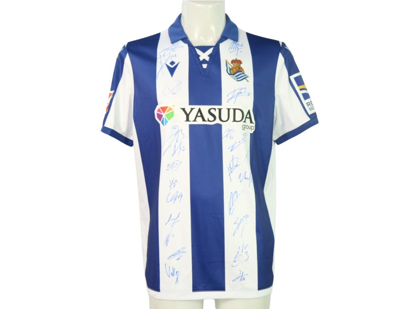 Official Real Sociedad Home Shirt, 2024/25 - Signed by the players