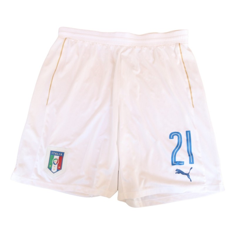 Bernardeschi's Italy Match Shorts, Euro 2016