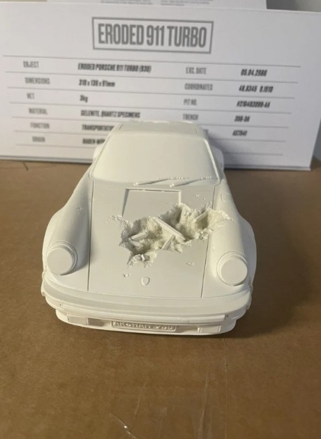 Eroded Porsche 911 Turbo Figure by Daniel Arsham - CharityStars