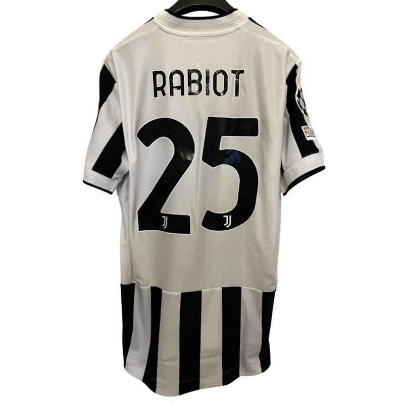 Rabiot's Juventus Match-Issued Shirt, UCL 2021/22