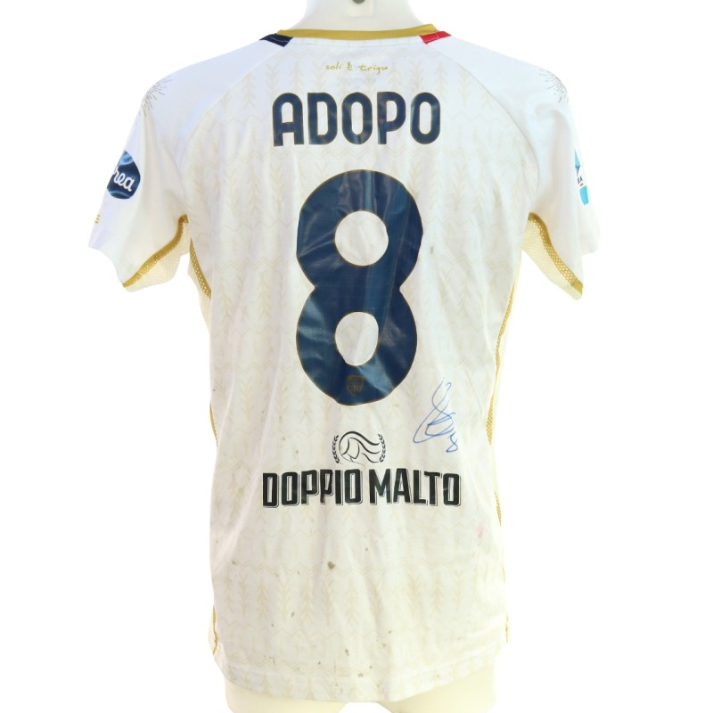 Adopo's Signed Unwashed Shirt, Genoa vs Cagliari 2024