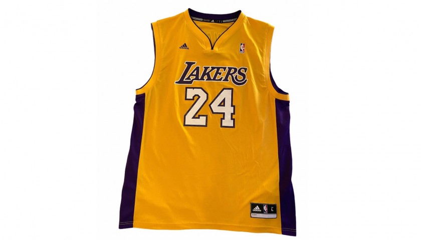 Kobe Bryant Los Angeles Lakers Autographed Yellow #24 Jersey