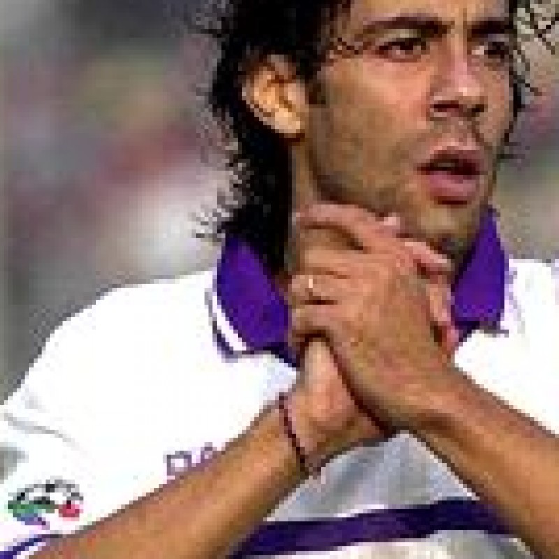 Rui Costa match worn shirt, Fiorentina-Reggina Serie A 2000-2001