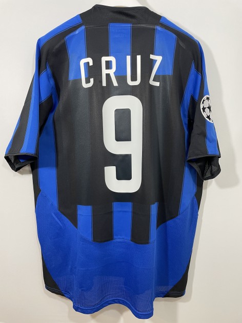 Cruz's Inter Match-Issued Shirt, UCL 2003/04