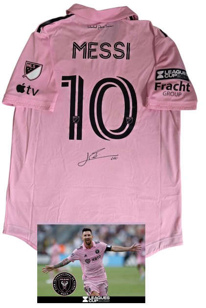 Messi's Inter Miami Signed Match-Issued Shirt, Leagues Cup 2023