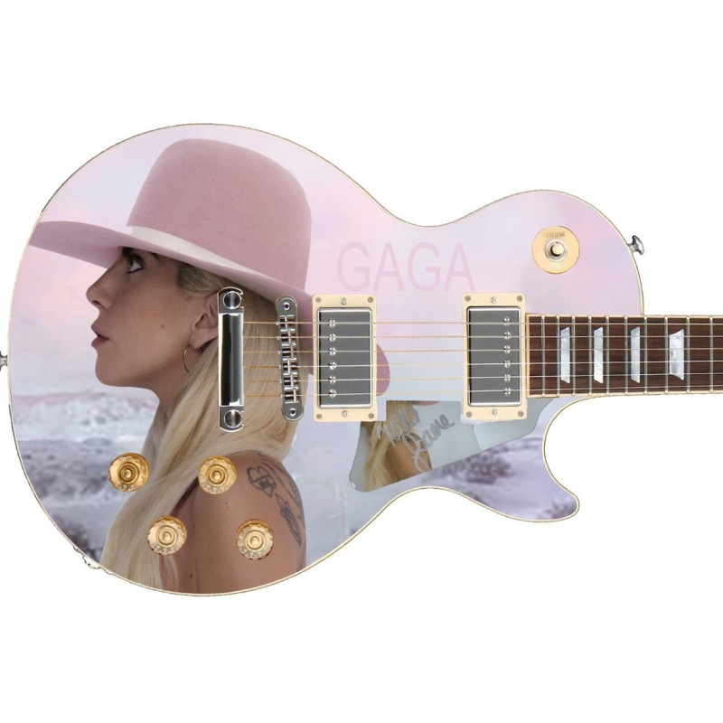 Lady Gaga Signed Pickguard Custom Signature Edition Guitar